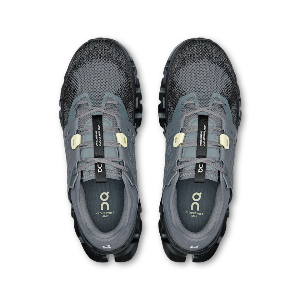 On Cloudswift Amp Stone & Black Masculino