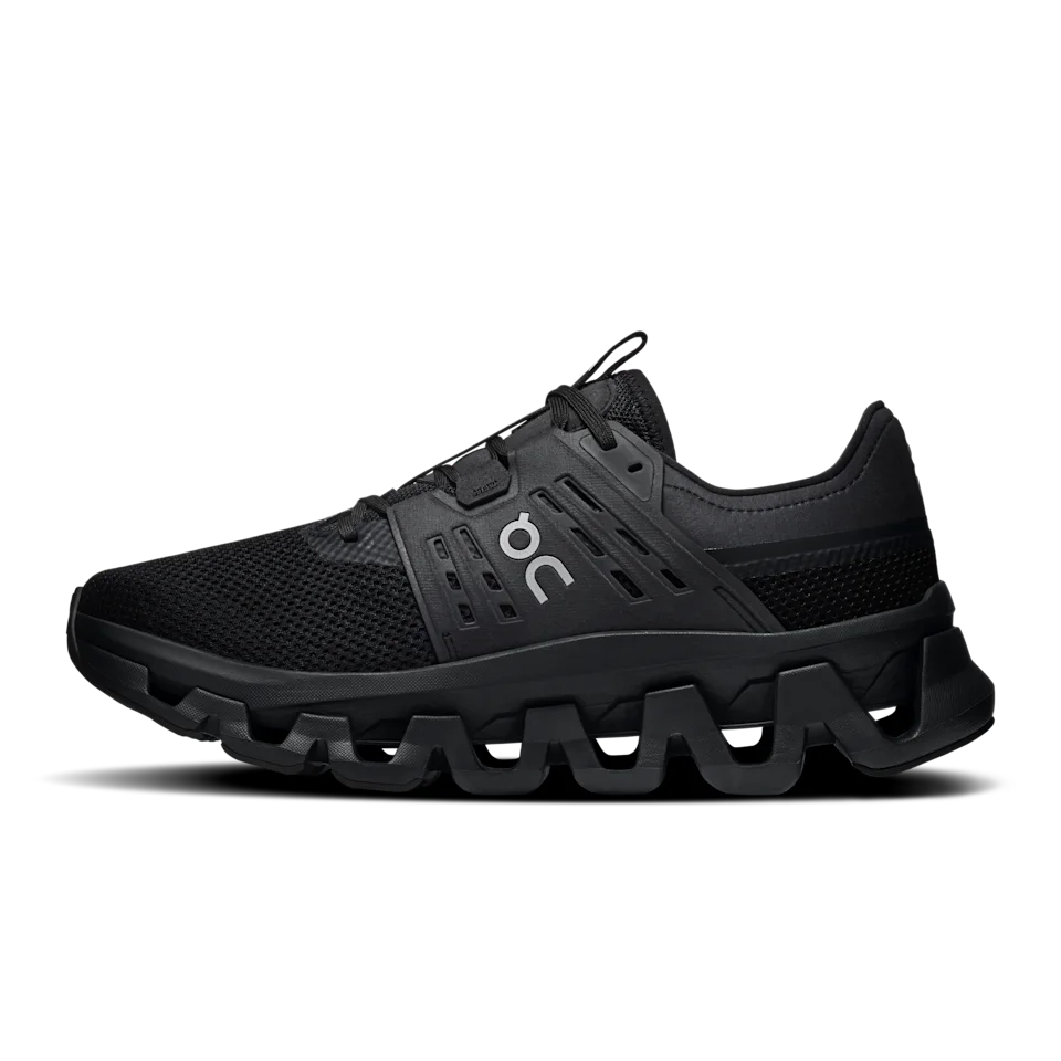 On Cloudswift Amp Black & Silver Masculino