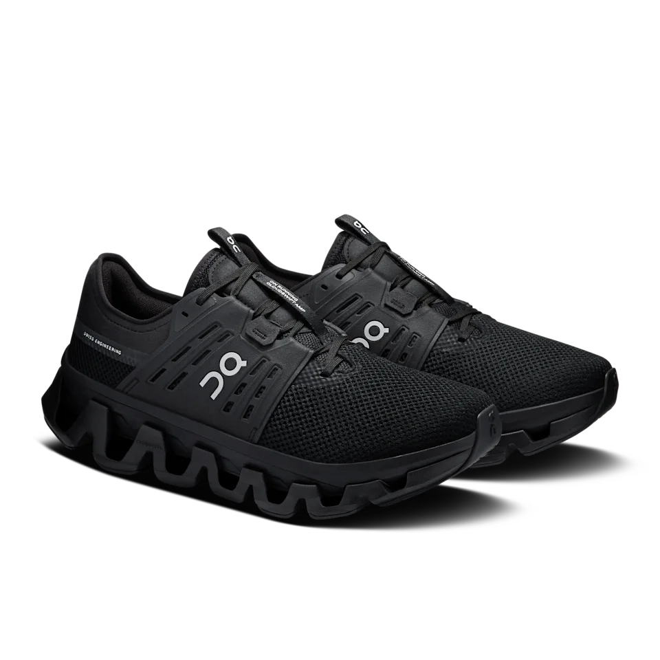 On Cloudswift Amp Black & Silver Masculino