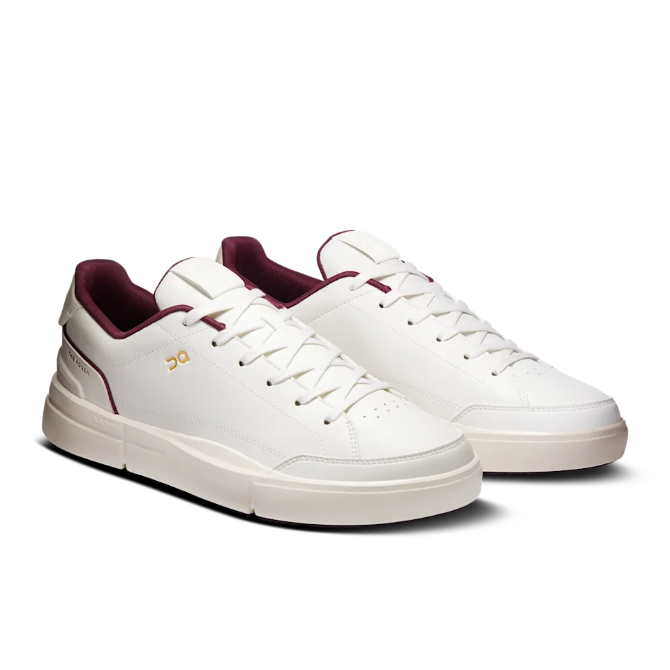 On THE ROGER Centre Court Ivory & Maroon Masculino