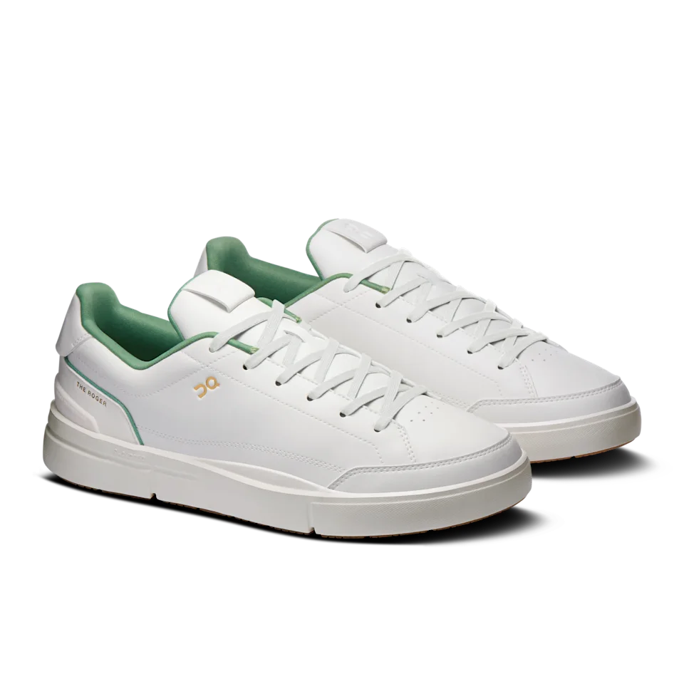 On THE ROGER Centre Court Ivory & Fern Masculino