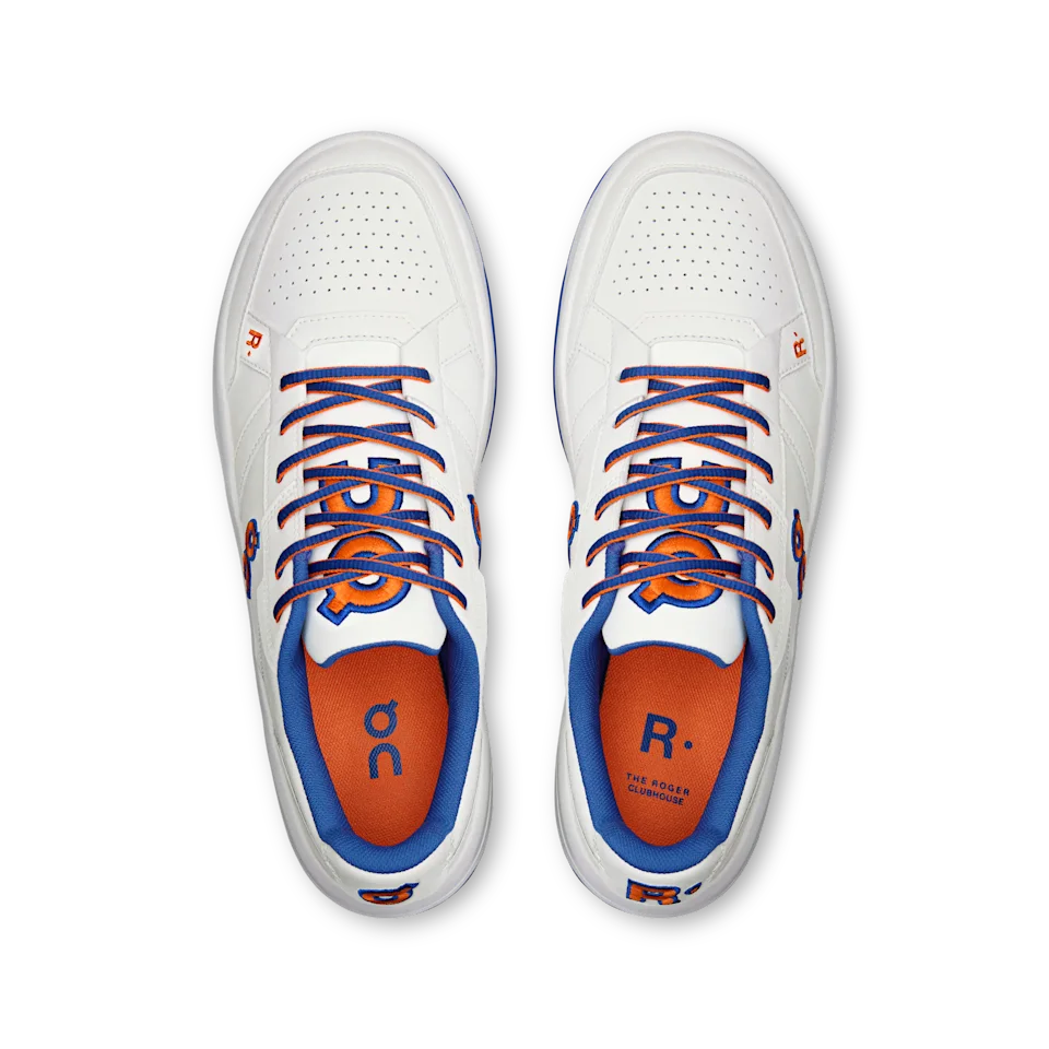 On THE ROGER Clubhouse Varsity White & Indigo Masculino