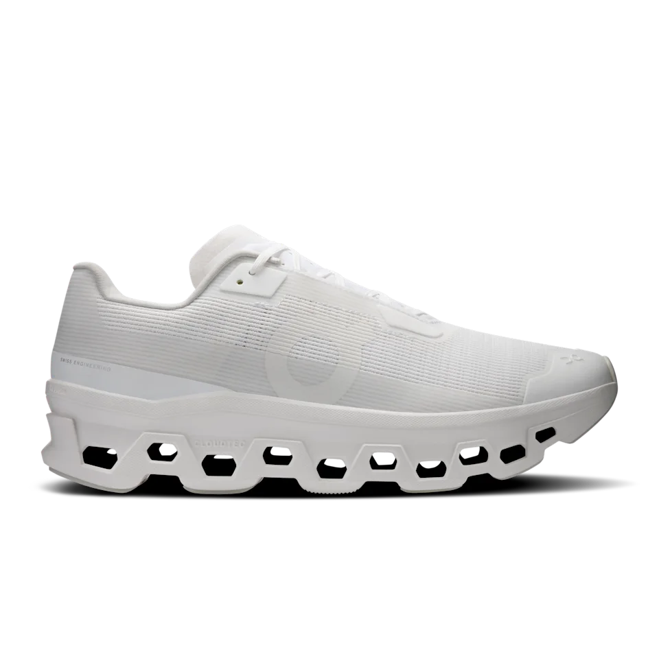 On Cloudmonster Void White & White Masculino