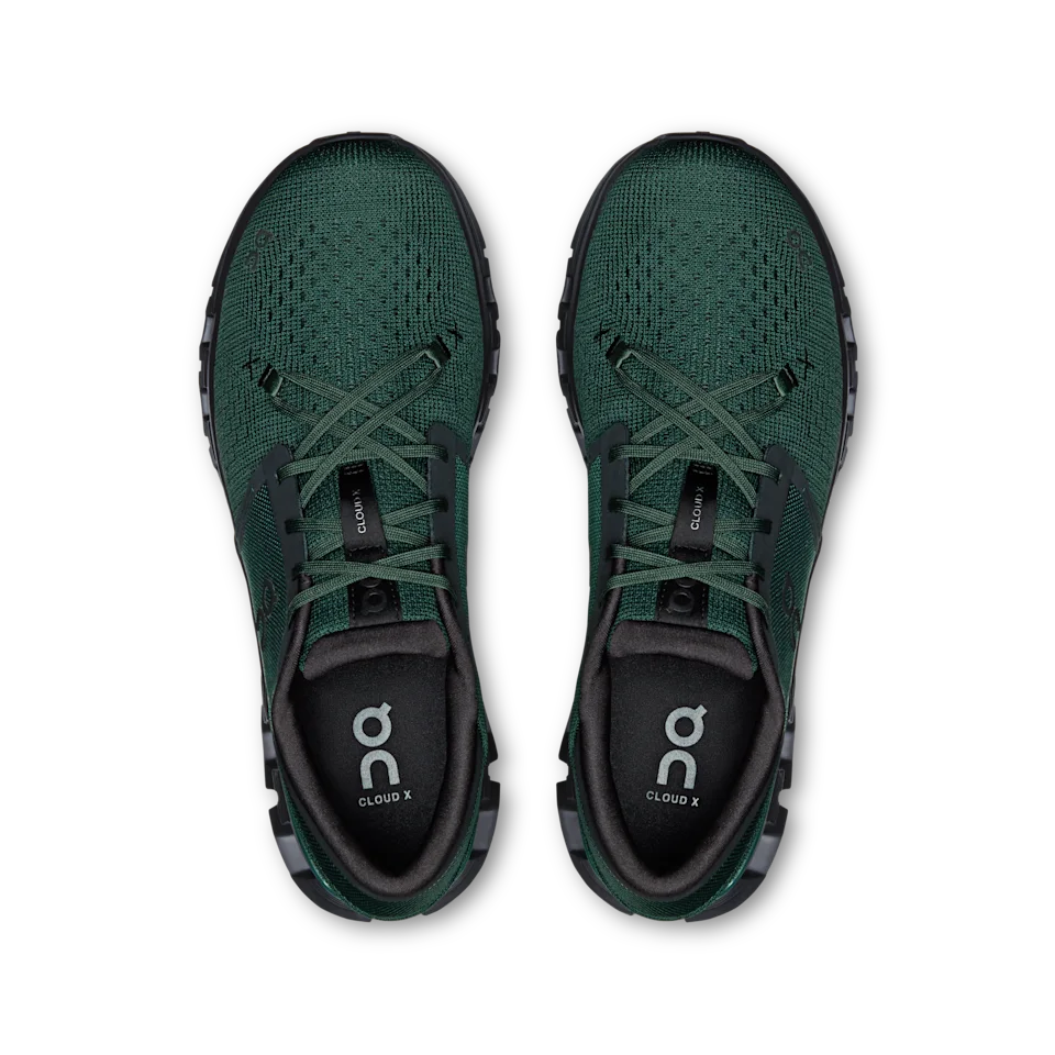 On Cloud X 4 Obsidian & Black Masculino