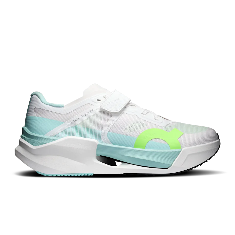 On Cloud X Tempo Pro White & Celeste Masculino – Treino híbrido, competição de fitness híbrida