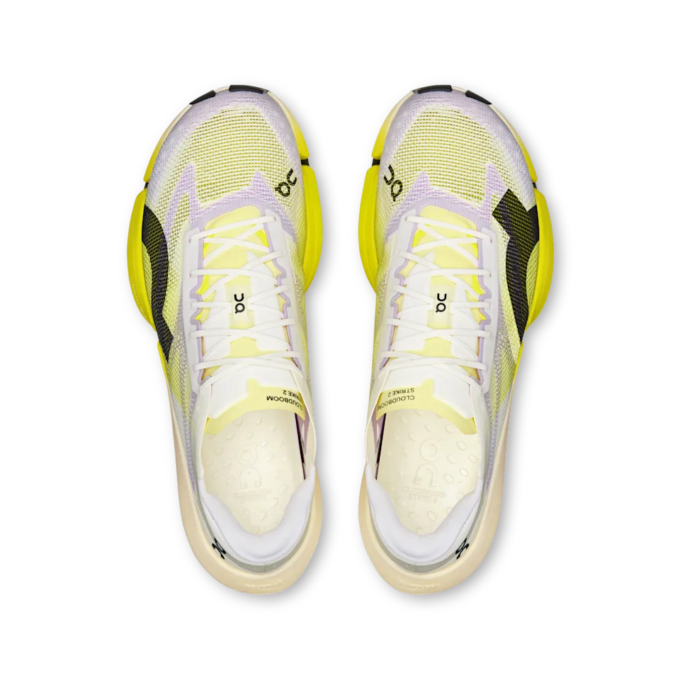 On Cloudboom Strike 2 White & Lime 