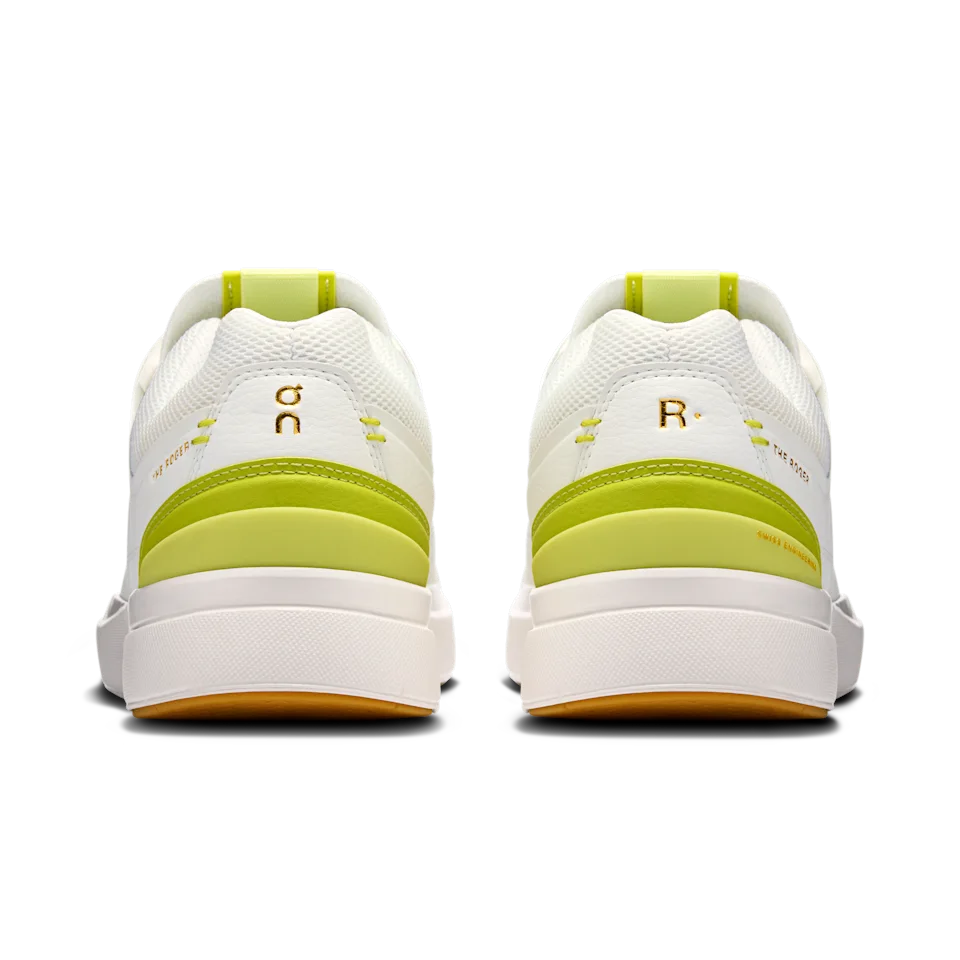 On THE ROGER Centre Court White & Limelight Feminino
