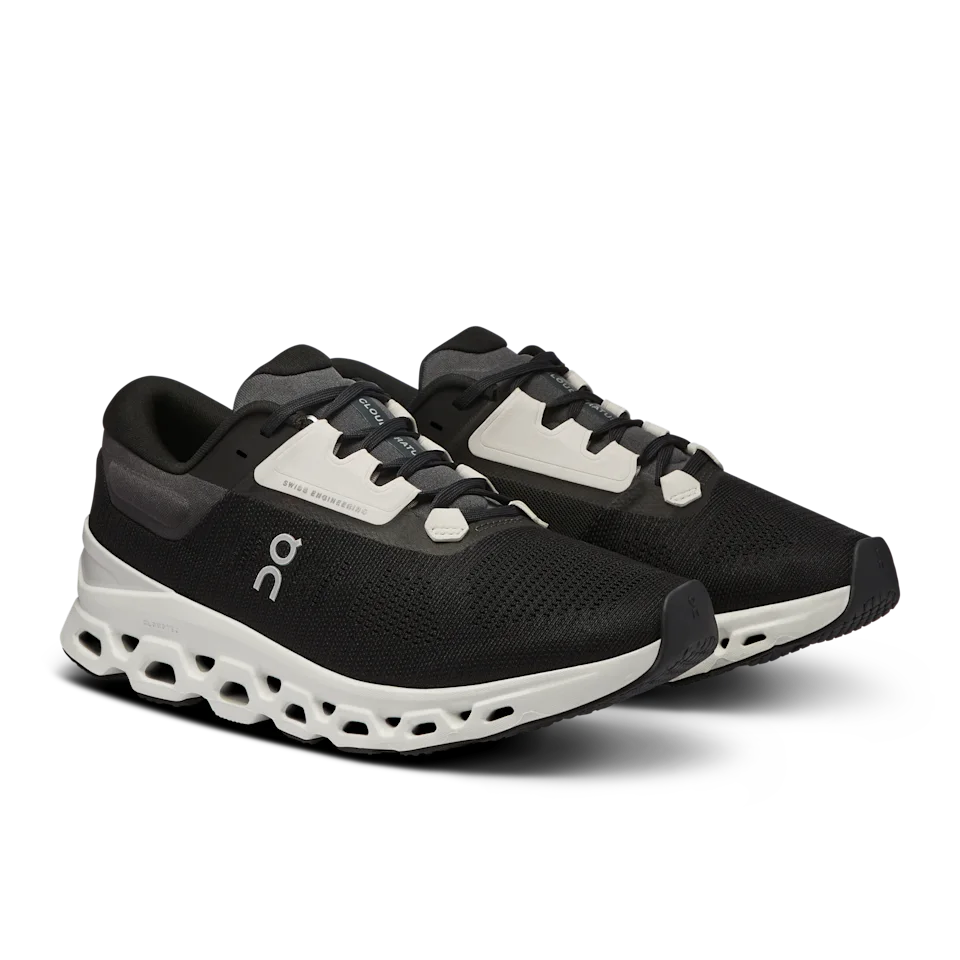 On Cloudstratus 3 Black & Frost Feminino