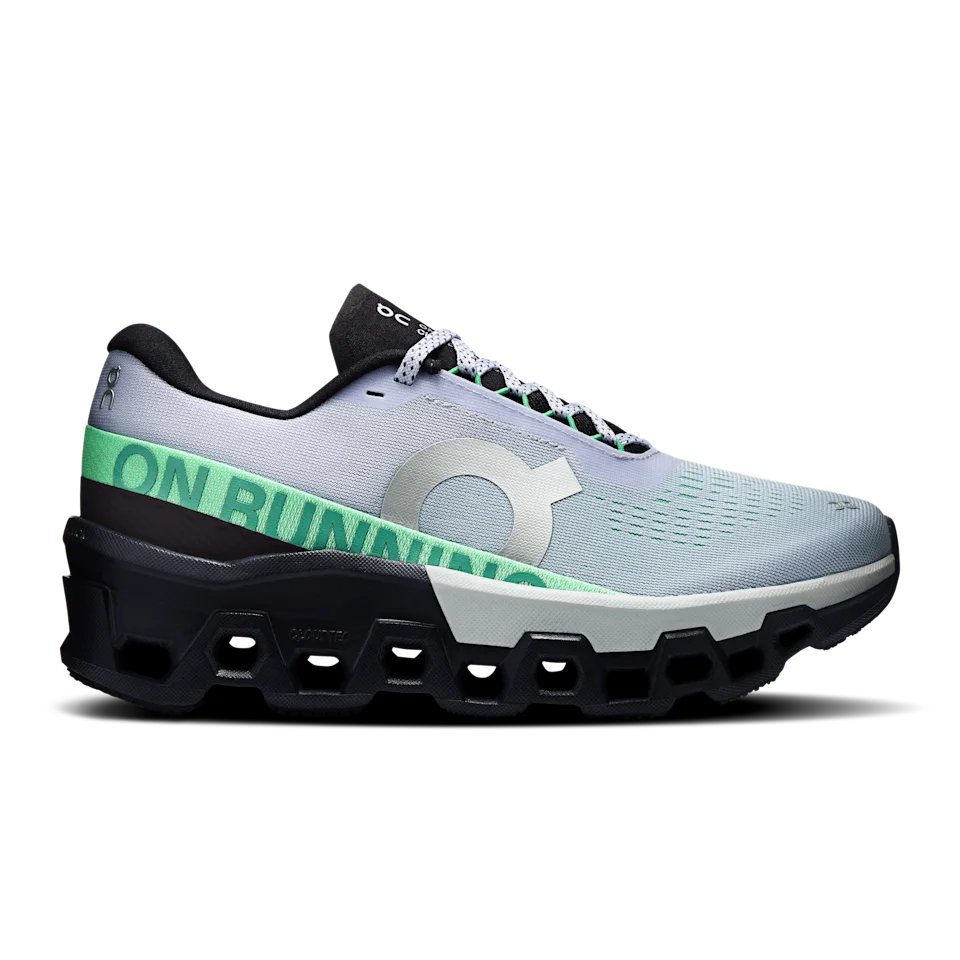 On Cloudmonster 2 Nimbus & Arctic Feminino – Corridas de rua, Corridas longas, Máximo amortecimento