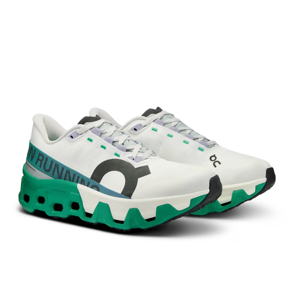 On Cloudmonster Hyper White & Mint Feminino