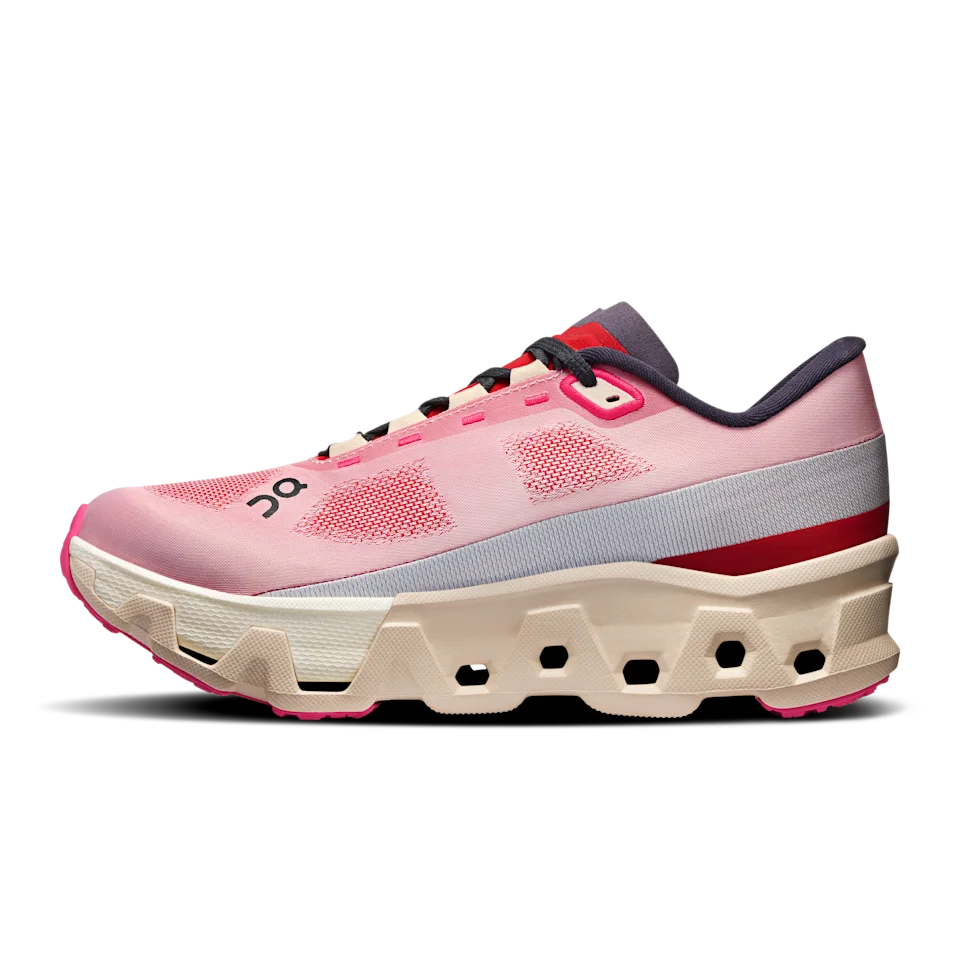 On Cloudmonster Hyper Red & Cream Feminino