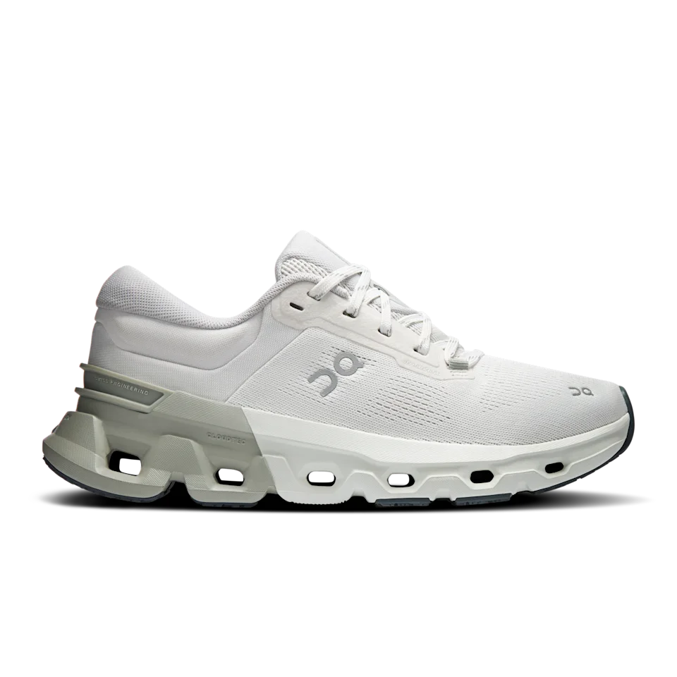 On Cloudflyer 5 Ivory & Tin Feminino – Corrida de rua, corridas leves e longas, estabilidade