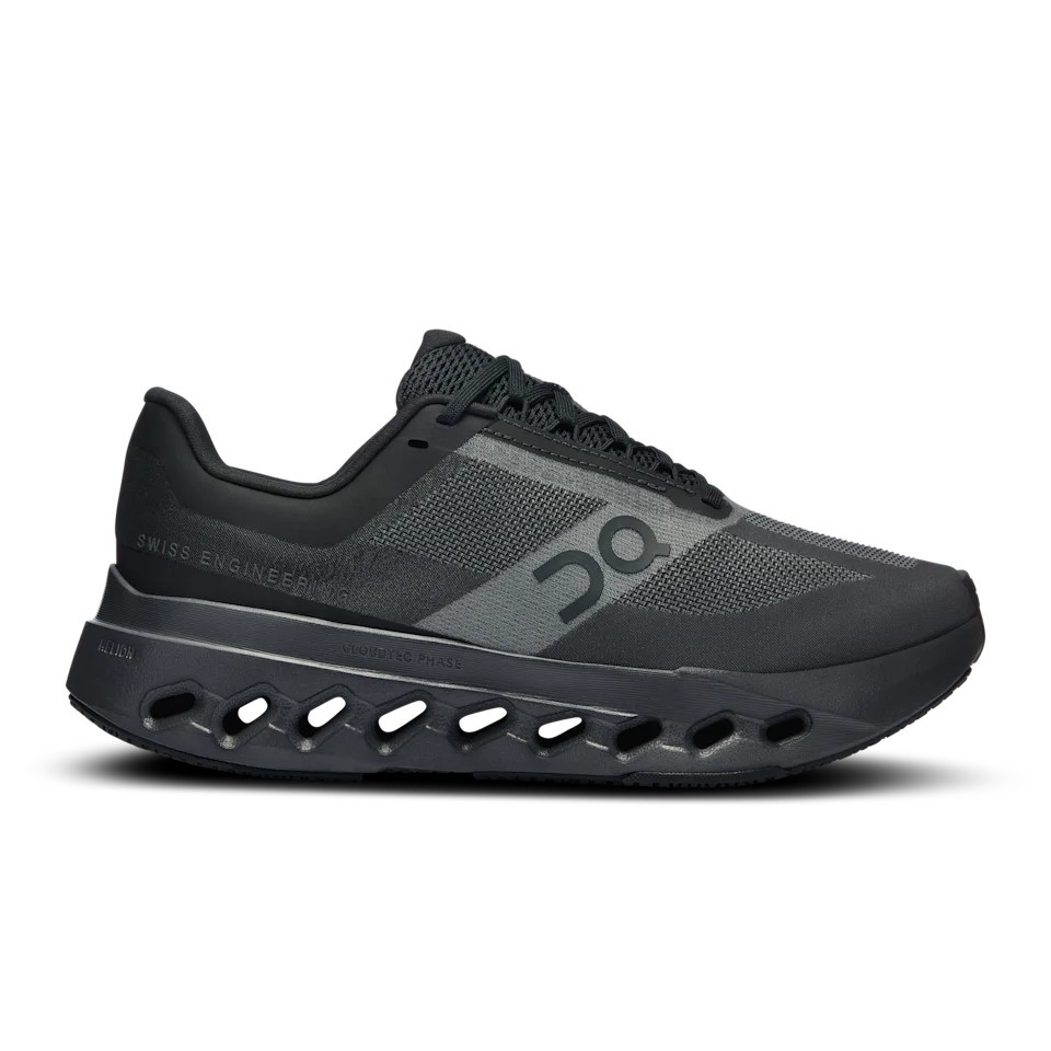 On Cloudsurfer Next Black & Eclipse Feminino – Corridas diárias, passadas suaves