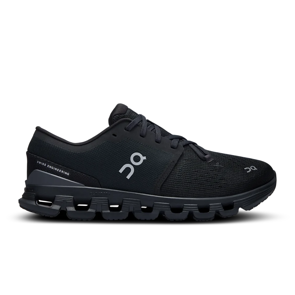 On Cloud X 4 Black & Eclipse Feminino – Treinos versáteis, treinos em academia, HIIT