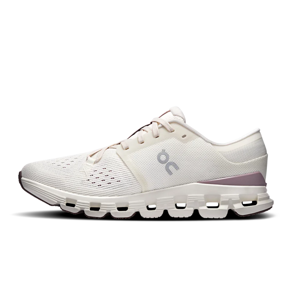On Cloud X 4 Ivory & Heron Feminino