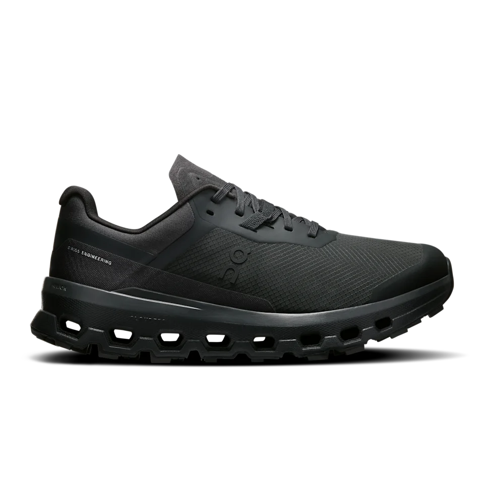 On Cloudvista 2 Black & Black Feminino – Corridas de trilha, Terrenos mistos, das ruas às trilhas