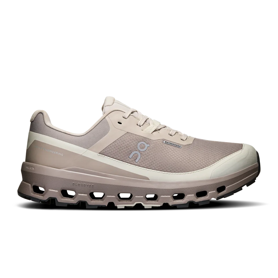 On Cloudvista 2 Waterproof Fog & Cinder Feminino – Tempo chuvoso, Corrida de trilha, Terreno misto