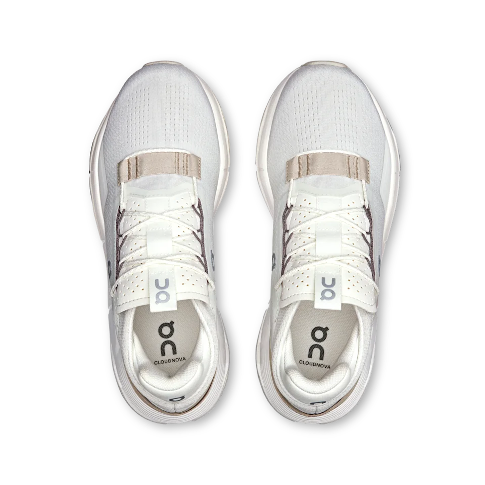 On Cloudnova 2 Ice & Sand Feminino