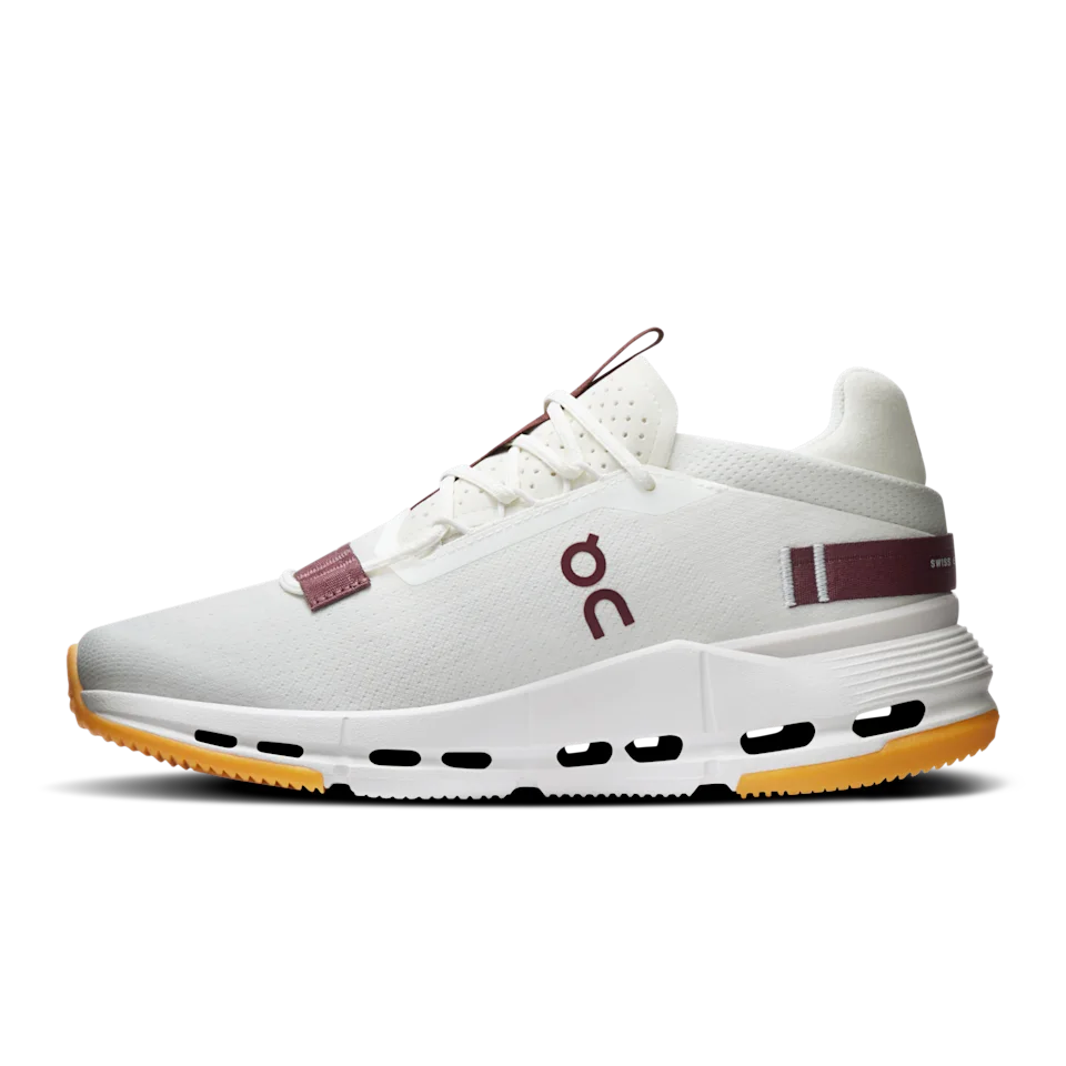 On Cloudnova 2 Ivory & Maroon Feminino