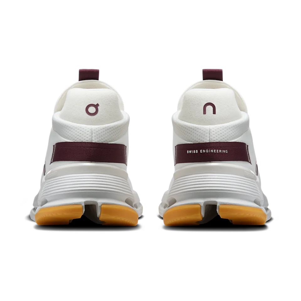 On Cloudnova 2 Ivory & Maroon Feminino