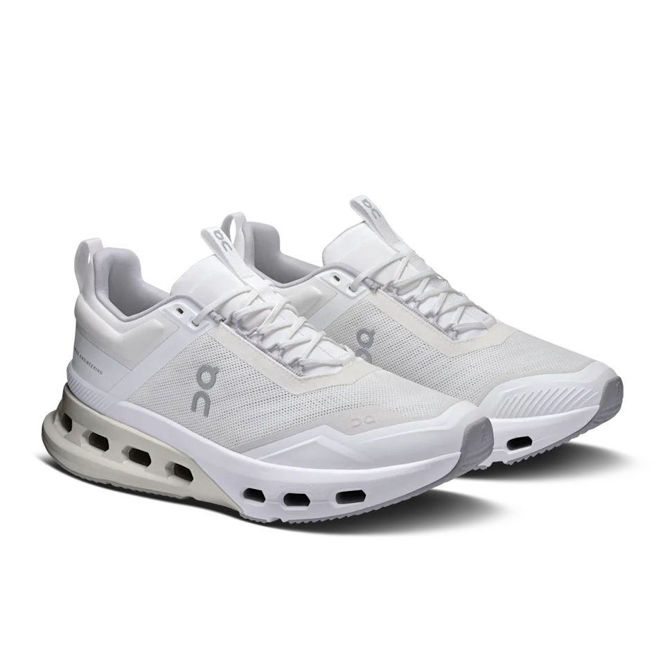 On Cloudnova X White & Glacier Feminino