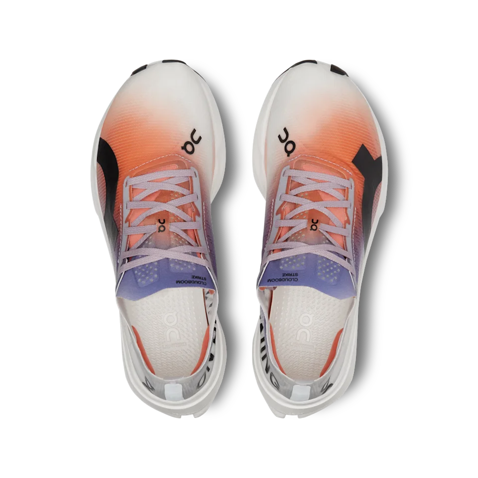 On Cloudboom Strike White & Flame Feminino