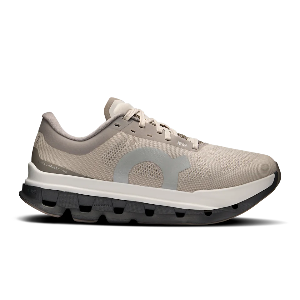 On Cloudflow 5 Fog & Eclipse Feminino – Corridas longas, corridas cronometradas, corridas rápidas