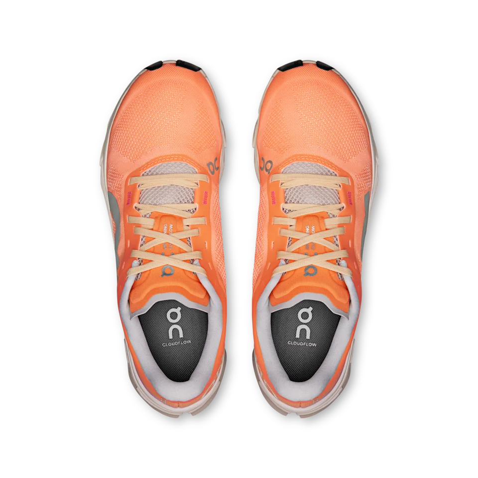 On Cloudflow 5 Tangerine & Silver Feminino