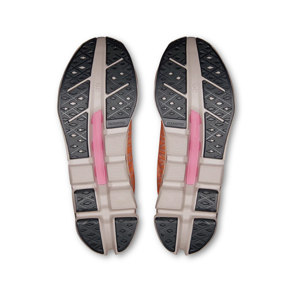 On Cloudflow 5 Tangerine & Silver Feminino