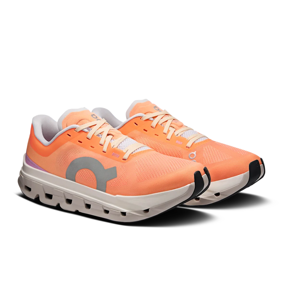 On Cloudflow 5 Tangerine & Silver Feminino
