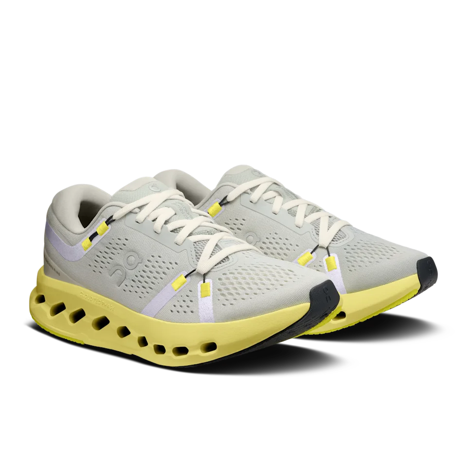 On Cloudsurfer 2 Glacier & Limelight Feminino