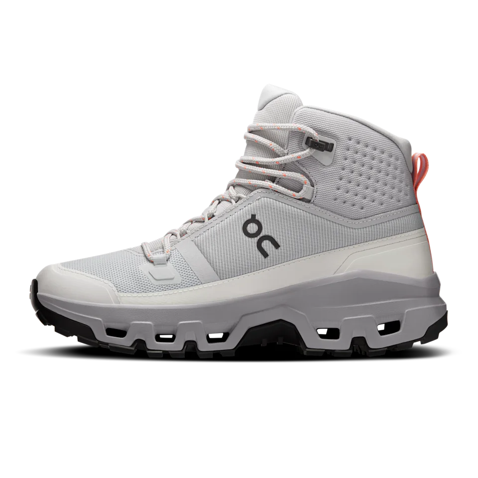 On Cloudrock Mid Waterproof Glacier & Alloy Feminino