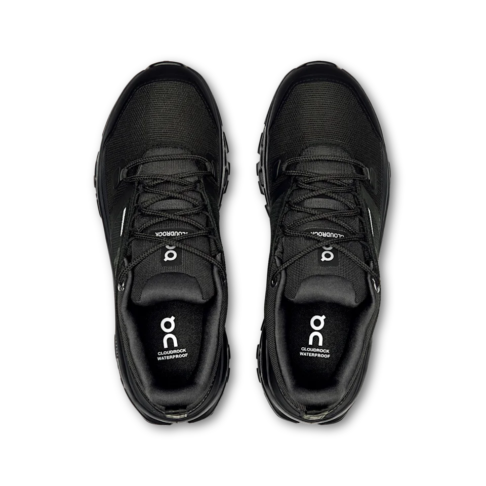 On Cloudrock Low Waterproof Black & Black Feminino