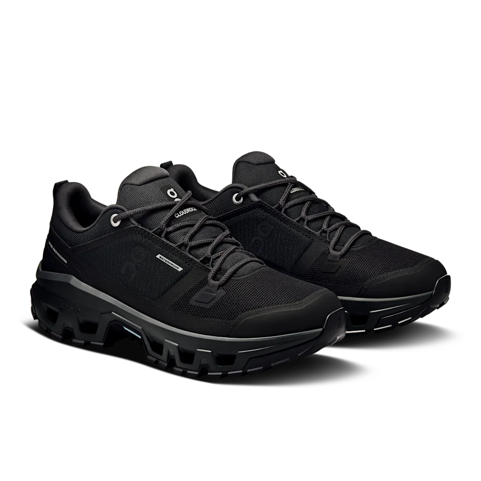 On Cloudrock Low Waterproof Black & Black Feminino