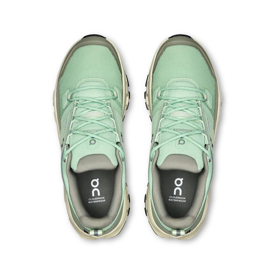 On Cloudrock Low Waterproof Mineral & Aloe Feminino