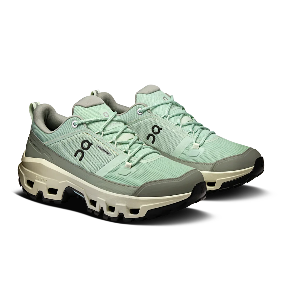 On Cloudrock Low Waterproof Mineral & Aloe Feminino
