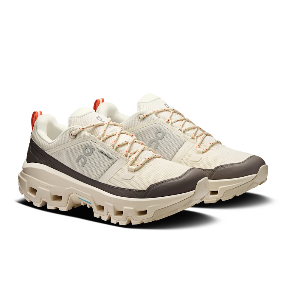 On Cloudrock Low Waterproof Ivory & Ivory Feminino