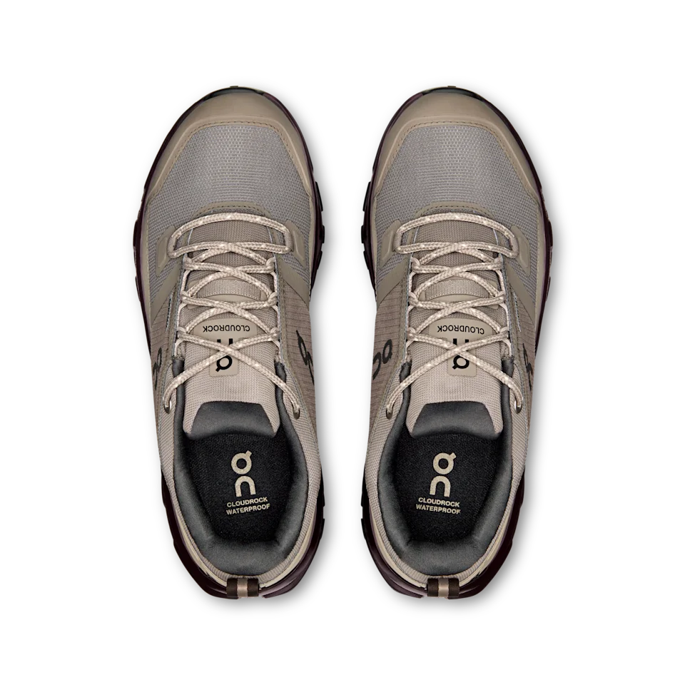 On Cloudrock Low Waterproof Cinder & Ox Feminino