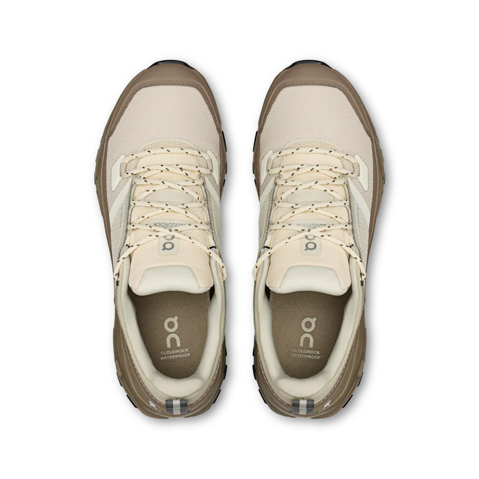 On Cloudrock Low Waterproof Grain & Soba Feminino