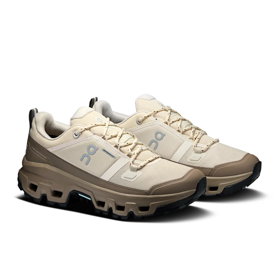 On Cloudrock Low Waterproof Grain & Soba Feminino