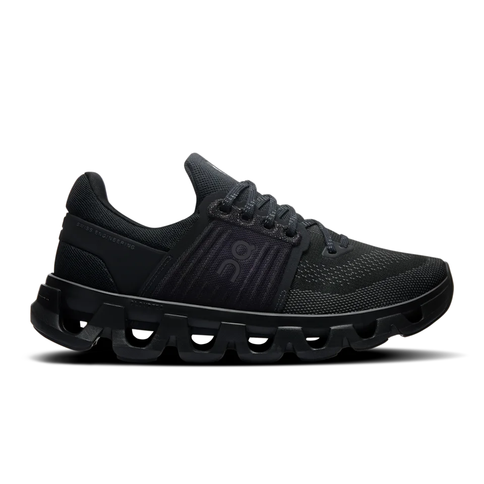 On Cloudswift 4 AD Black & Rock Feminino – Uso diário, vida urbana, repelente de água