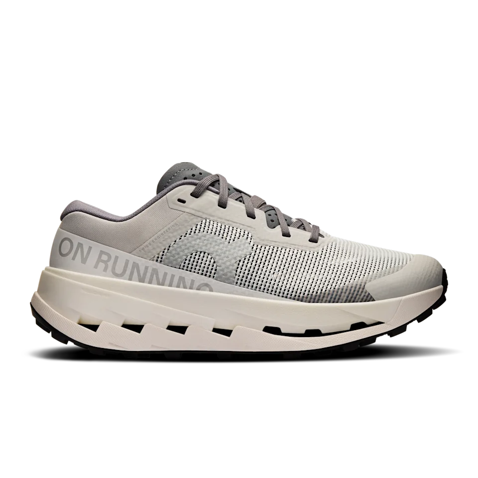 On Cloudultra 3 Rock & White Feminino – Corrida de trilha, estabilidade