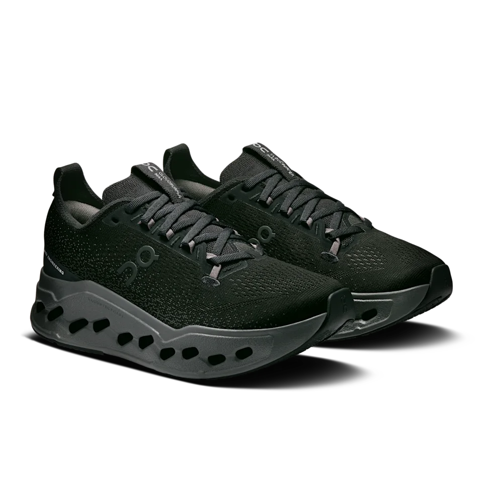On Cloudsurfer Max Black & Eclipse Feminino