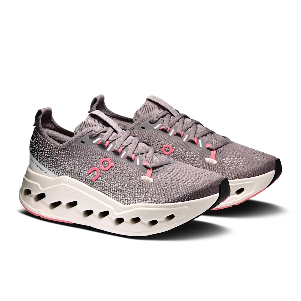 On Cloudsurfer Max Pebble & Oyster Feminino
