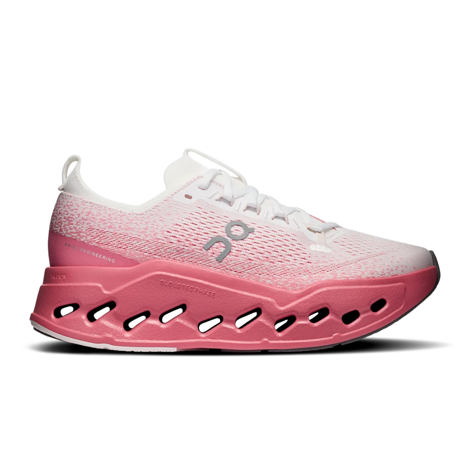On Cloudsurfer Max White & Camellia Feminino