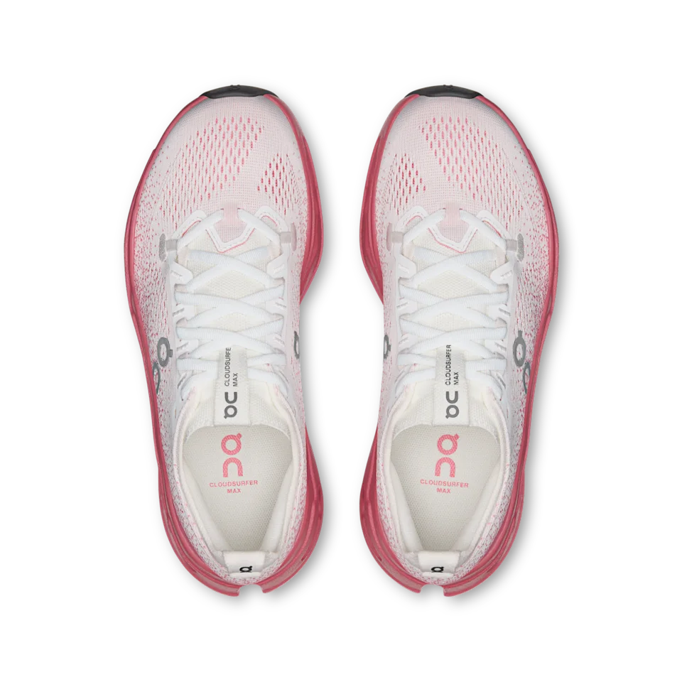 On Cloudsurfer Max White & Camellia Feminino