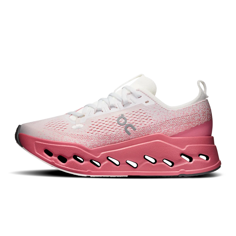 On Cloudsurfer Max White & Camellia Feminino