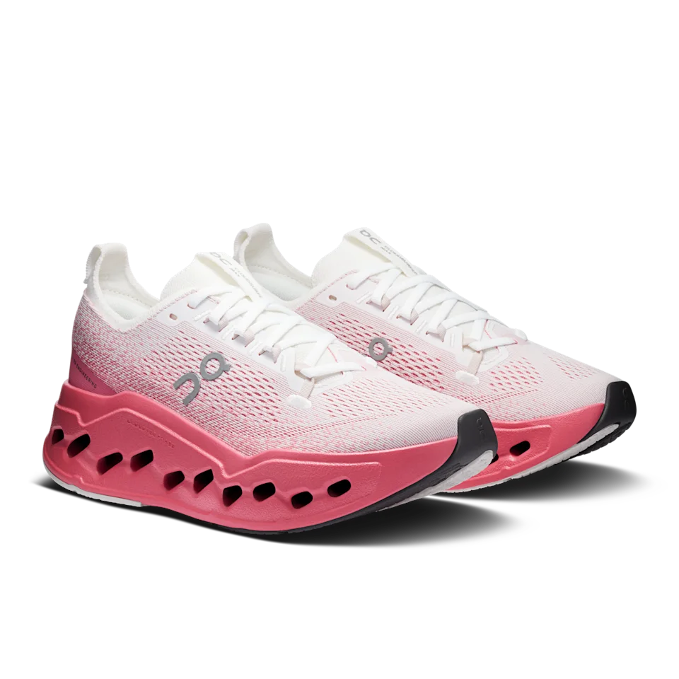 On Cloudsurfer Max White & Camellia Feminino
