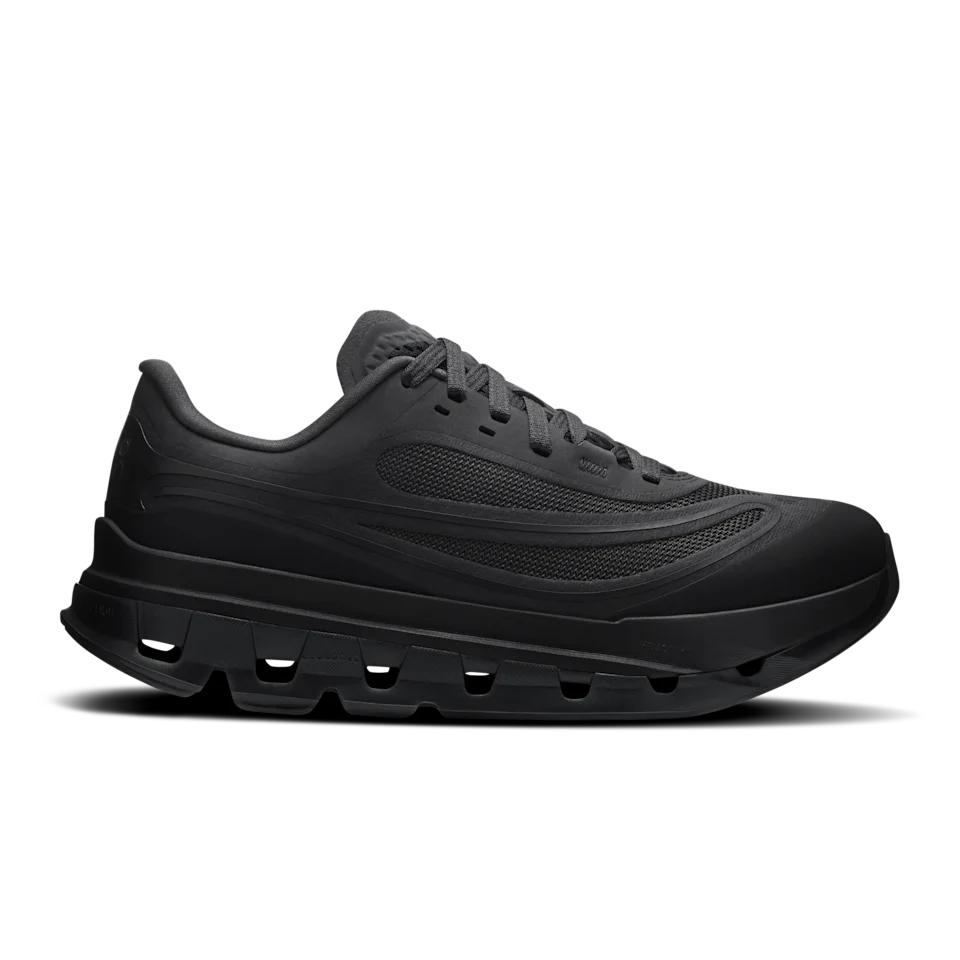 On Cloudflow 5 AD Black & Magnet Feminino – Uso diário, hiperespuma Helion™ HF, estilo urbano