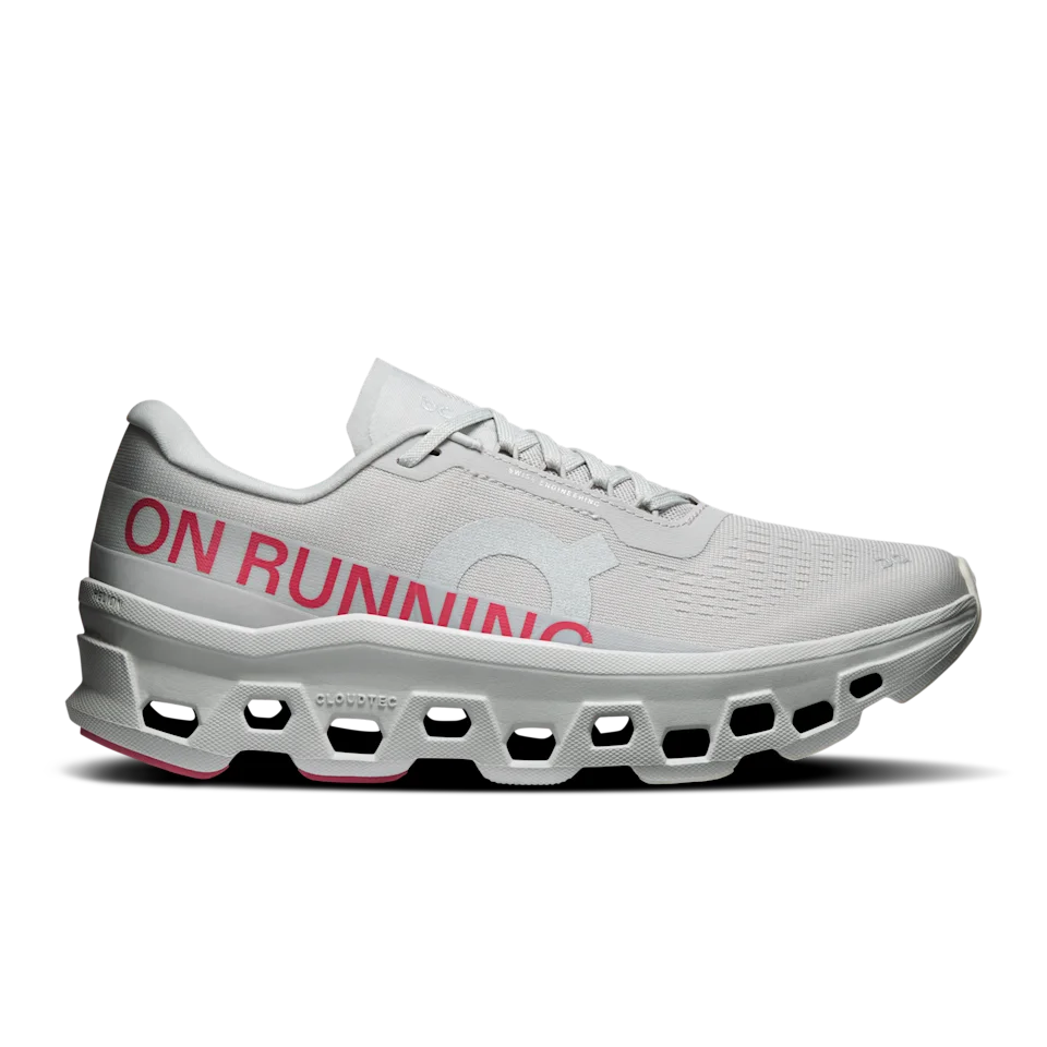 On Cloudmonster 1 Silver & Camellia Feminino